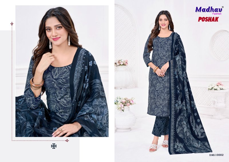 Poshak Vol 10 By Madhav Cotton Printed Dress Material 